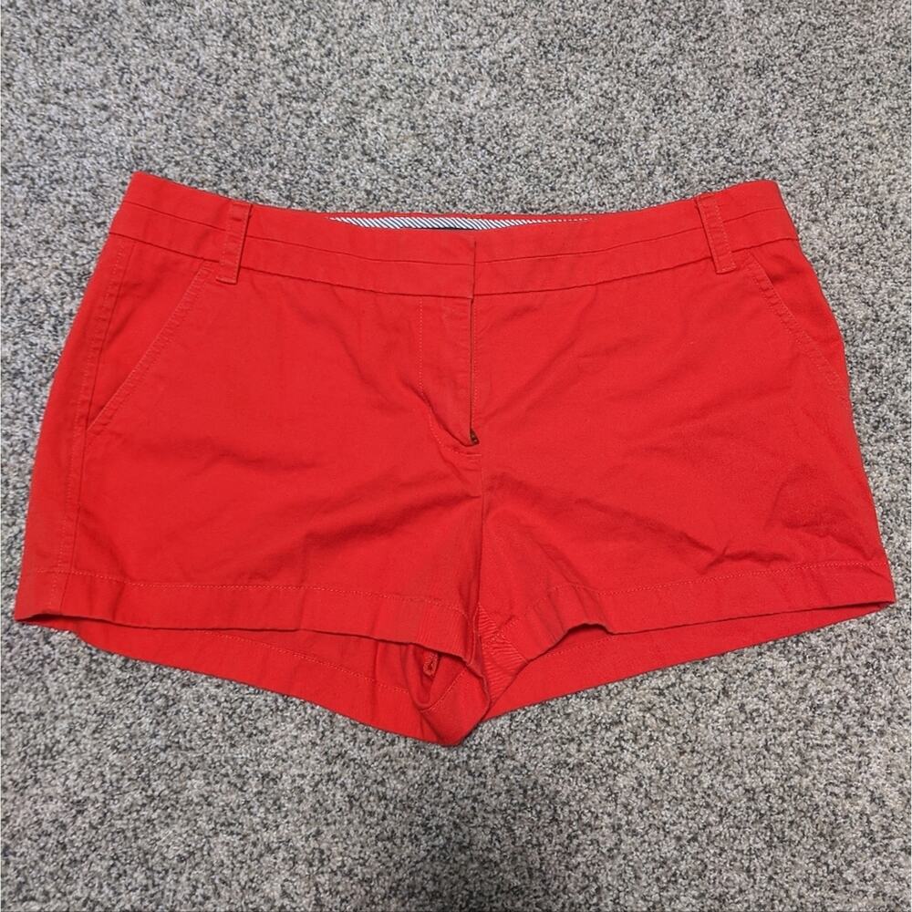 J.Crew  2.5" Red Chino Shorts Sz 12